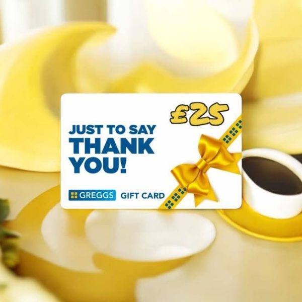 £25 Free Greggs Vouchers