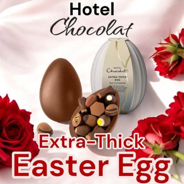 HOTEL CHOCOLAT - THICK EASTER EGG - MILK TO CARAMEL