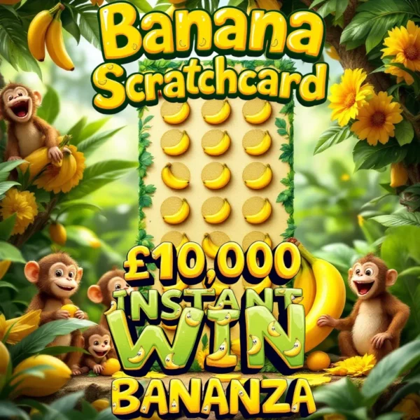 🍌£10,000 SCRATCHCARD BANANZA + £100 MAIN PRIZE DRAW