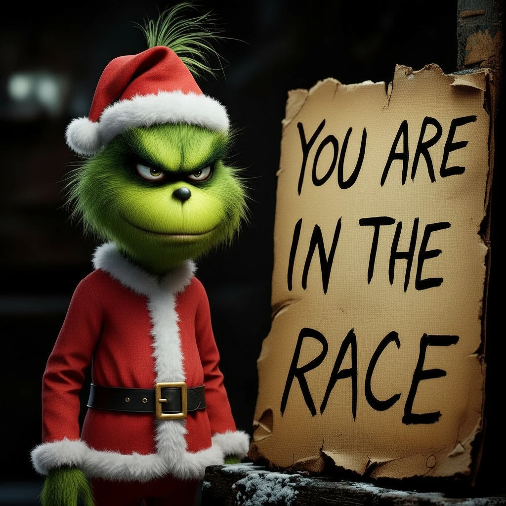 YOU ARE IN THE RACE