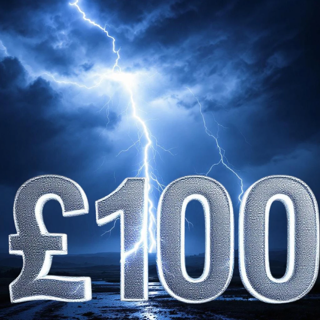 ⚡  £100