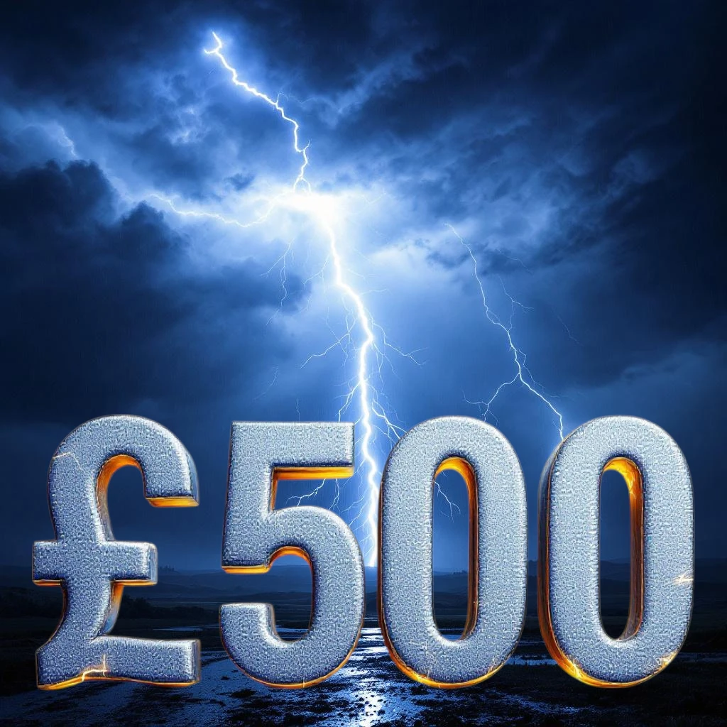 ⚡  £500