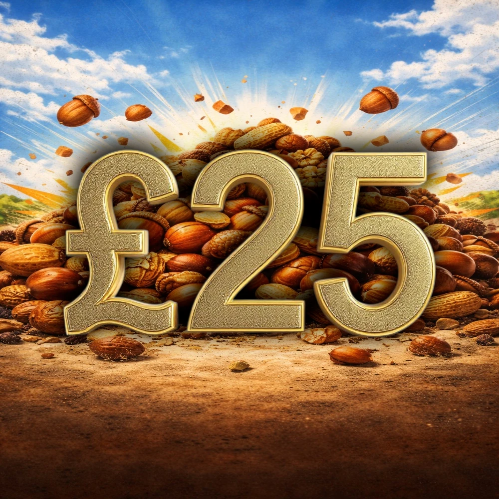 £25 NUTCRACKING WIN