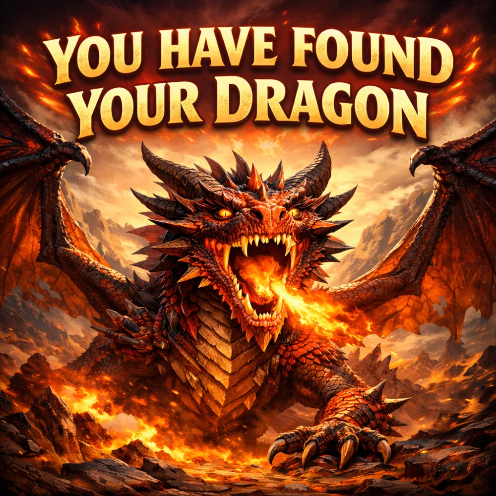 YOU HAVE FOUND A DRAGON