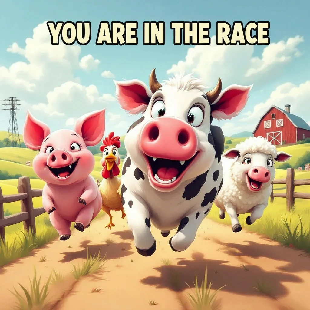 YOU ARE IN THE RACE