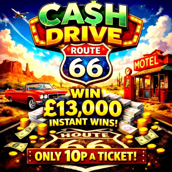 £13000 ROUTE 66 INSTANT WINS FOR 10P