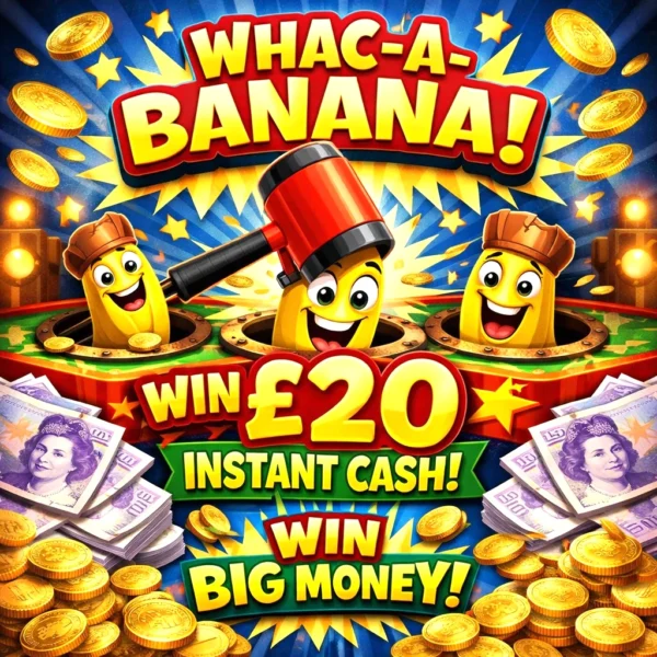 Whac-A-Banana 20 x £20 Instant Wins