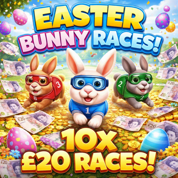 Easter Bunny Races - 10 x £20 Prizes